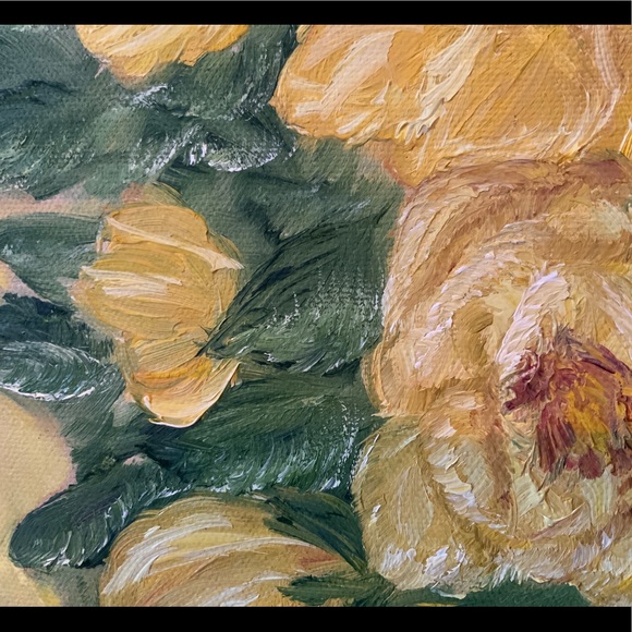 ✨SOLD✨Vintage Floral Original Oil Painting - Picture 6 of 8